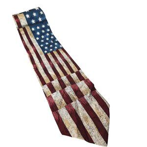 American Flag Silk Necktie Americana Series